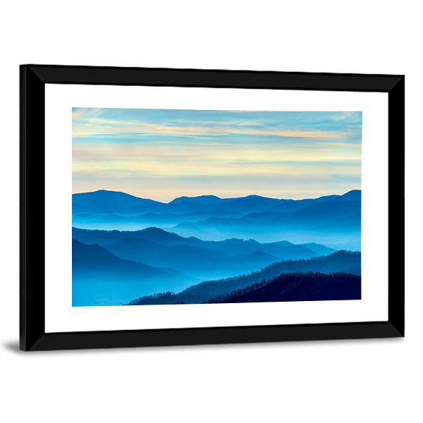 Smoky Mountains Morning Mist Canvas Wall Art