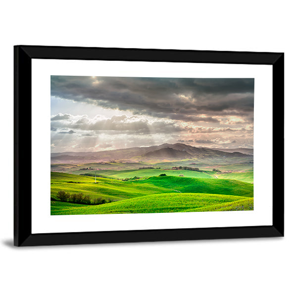 Tuscany Rolling Hills Farm Canvas Wall Art