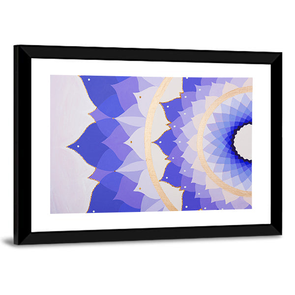 Purple Flower Mandala Canvas Wall Art