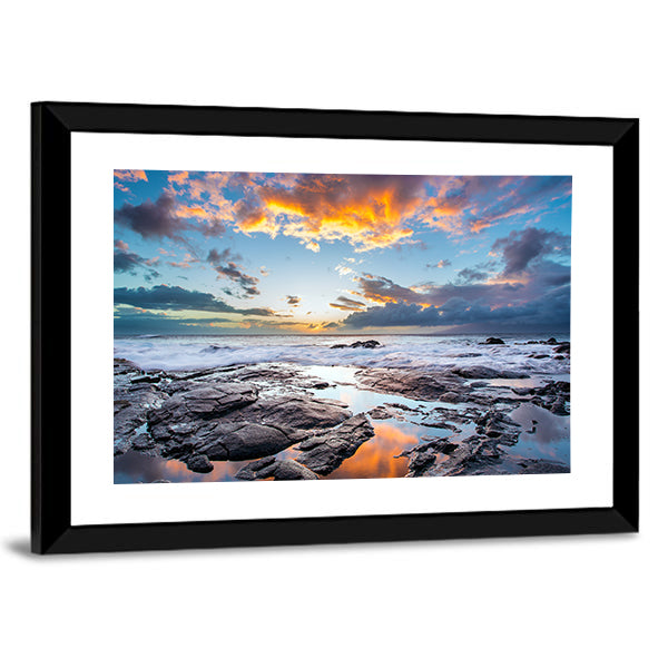 Rocky Shore On The Island Of Maui In Hawaii Canvas Wall Art