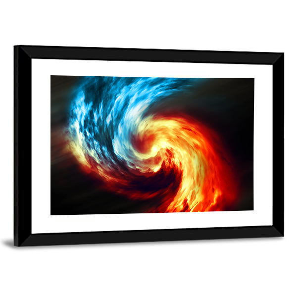 Twilight Smoke Vortex Canvas Wall Art