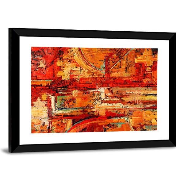 Oil Painting Brushstrokes Canvas Wall Art