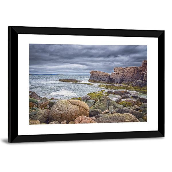 Rocky Coastline at Acadia National Park Canvas Wall Art