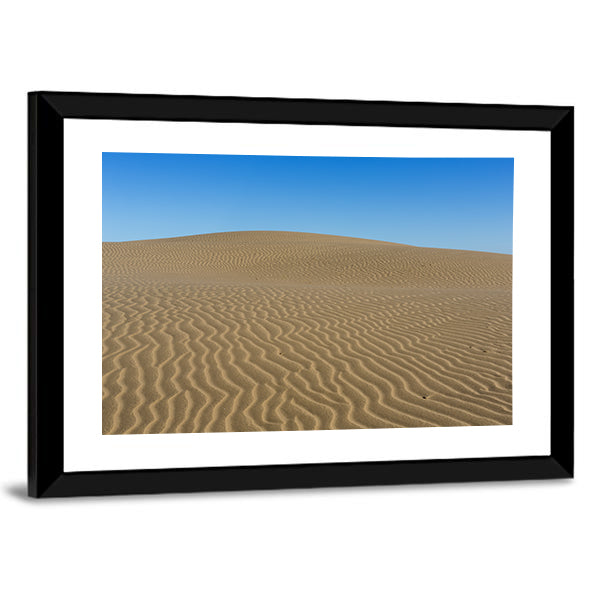 Sand Ripples on Desert Dunes Canvas Wall Art