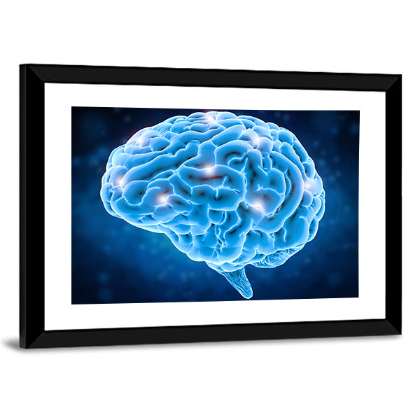 Brain Power Concept Canvas Wall Art