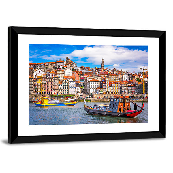 Porto Across the Douro River Canvas Wall Art