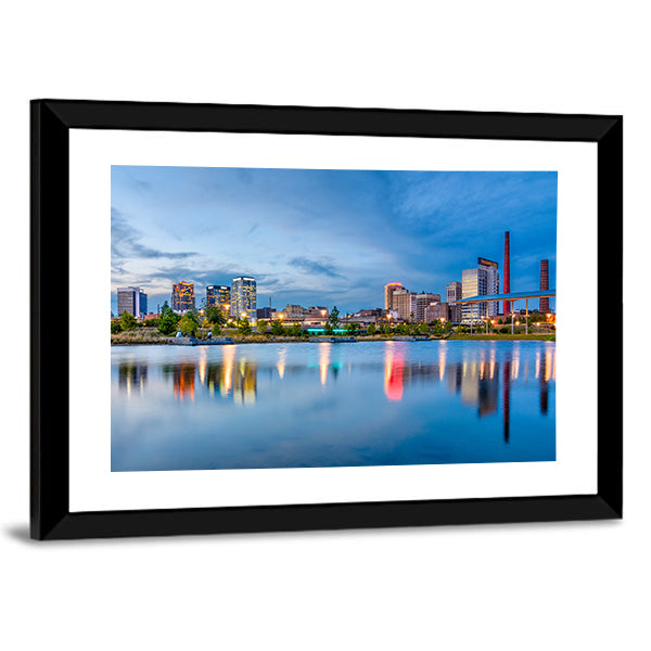 Birmingham Downtown Skyline Canvas Wall Art