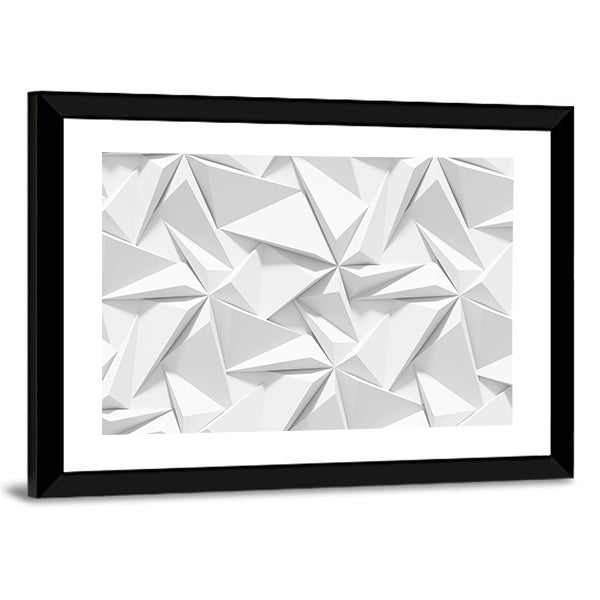 Origami Paper Geometric Pattern Canvas Wall Art