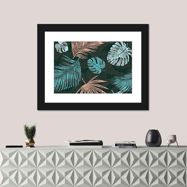 Tropical Foliage Abstract Canvas Wall Art