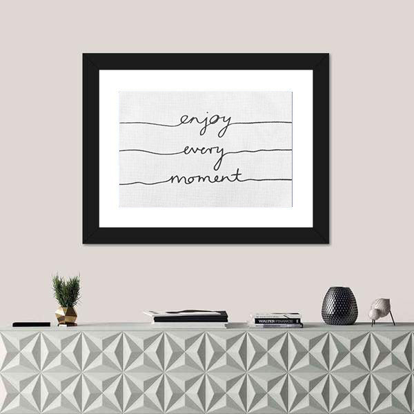 Quote For Positive Thinking Canvas Wall Art