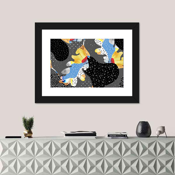 Colorful Fluid Abstract Shapes Canvas Wall Art
