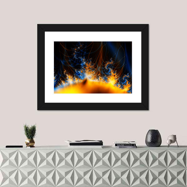Solar Storm In Outer Space Canvas Wall Art