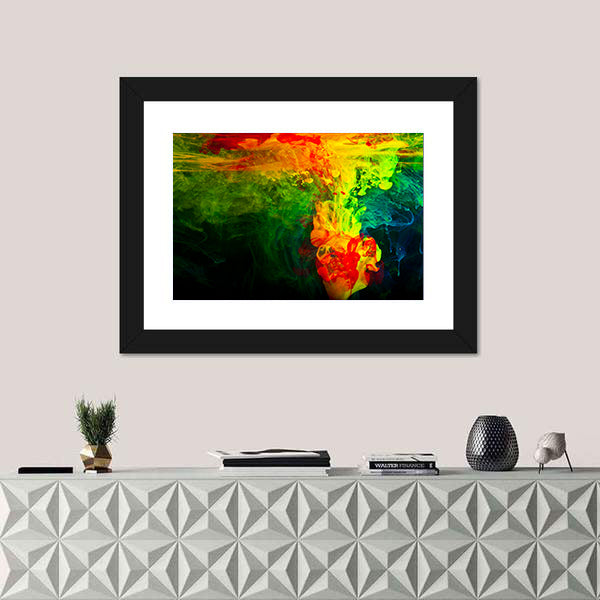 Dissolving Paint in Water Canvas Wall Art