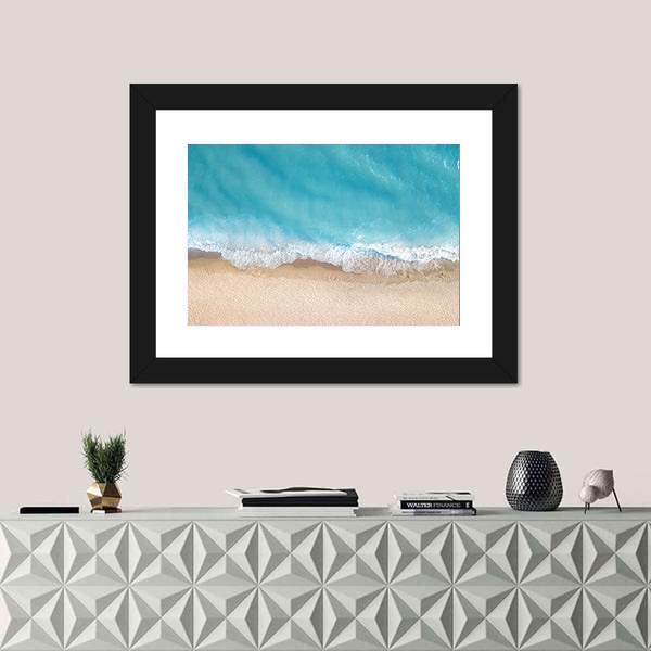 Summer Seascape From Top Canvas Wall Art