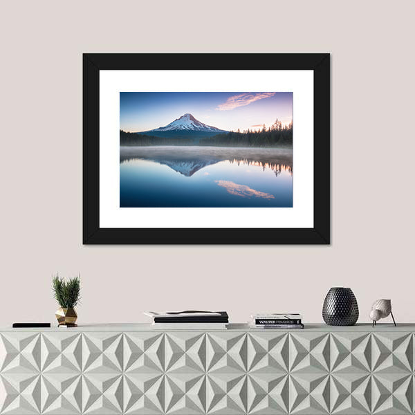 The Volcano Mountain Mount Hood Canvas Wall Art