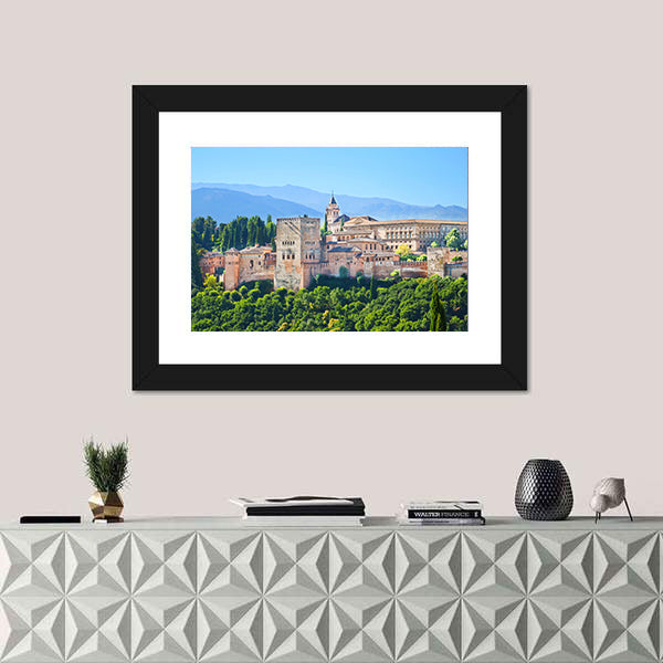 Alhambra Palace Complex In Spain Canvas Wall Art