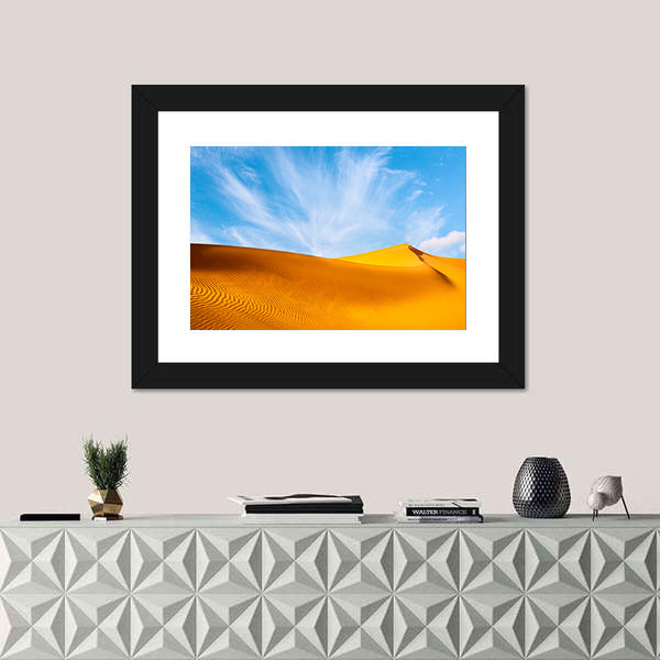 Golden Sand Dunes Landscape Canvas Wall Art
