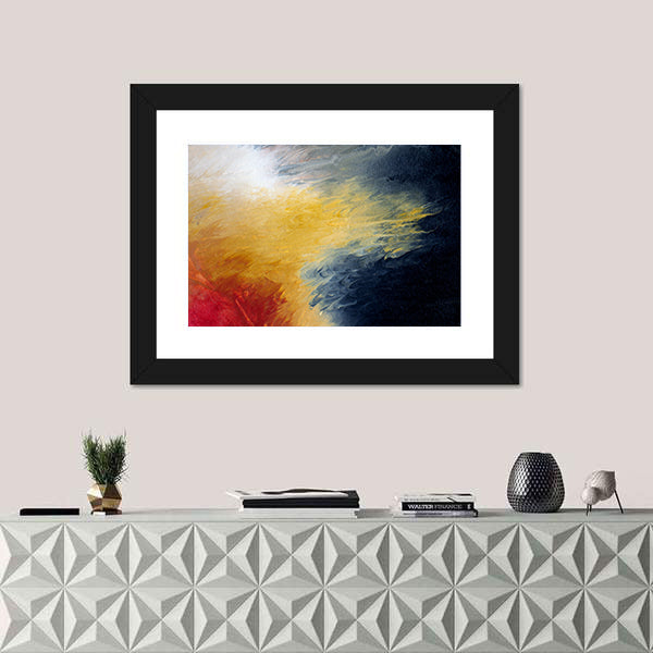 Solar Flare Nebula Abstract Canvas Wall Art
