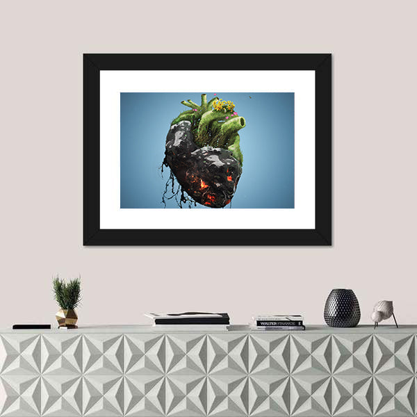 Human Heart Canvas Wall Art