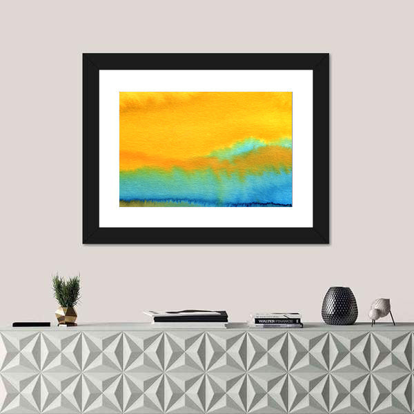 Modern Aquarelle Abstract Canvas Wall Art