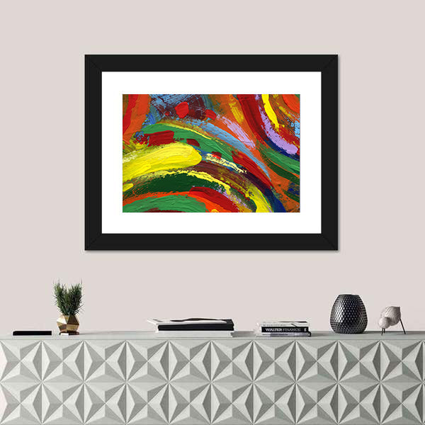 Colorful Acrylic Impasto Abstract Canvas Wall Art