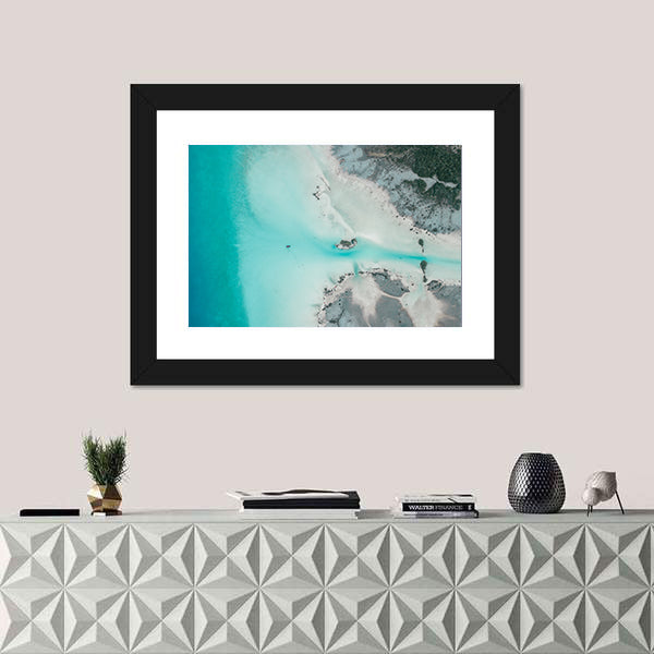 Lagoon Of Seven Colors Lake Bacalar In Mexico Canvas Wall Art