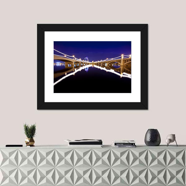 Mill Avenue Bridges In Tempe Arizona Canvas Wall Art