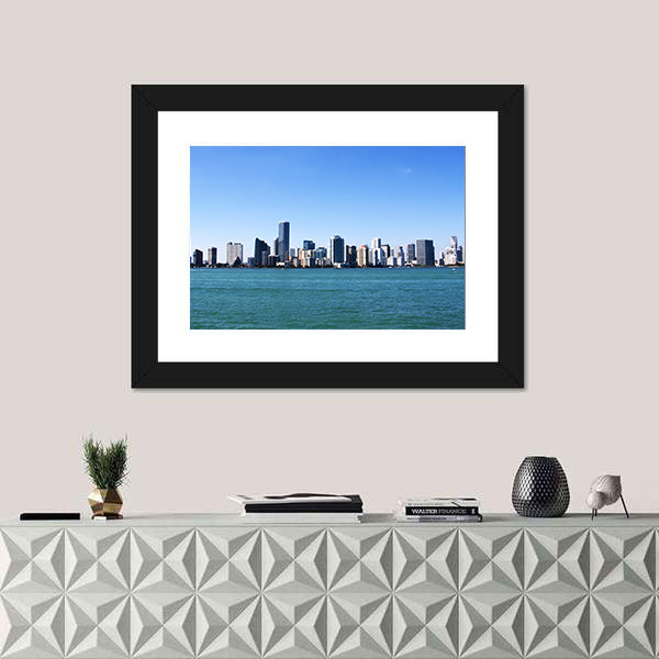 Downtown Miami Skyline Canvas Wall Art