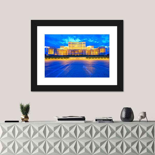 Palace of the Parliament, Bucharest Canvas Wall Art
