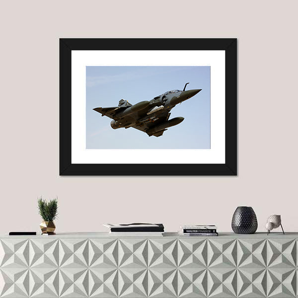 Mirage Delta Wing Fighter Jet Canvas Wall Art