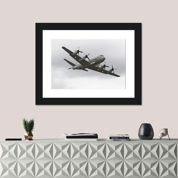 Four-engine Military Surveillance Plane Canvas Wall Art