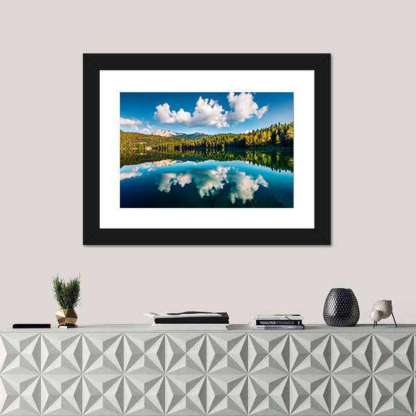Black Lake Crno Jezero In Montenegro Canvas Wall Art
