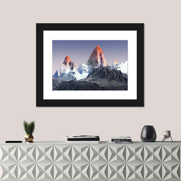 Mount Fitz Roy In Patagonia Canvas Wall Art