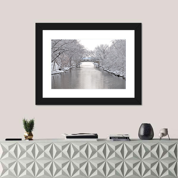Yahara River In Madison Wisconsin Canvas Wall Art