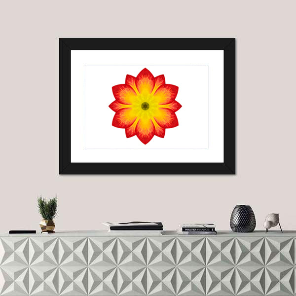 Primrose Mandala Flower Canvas Wall Art