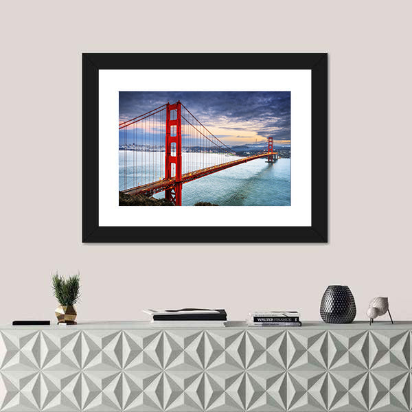 Golden Gate Bridge at Dusk Canvas Wall Art