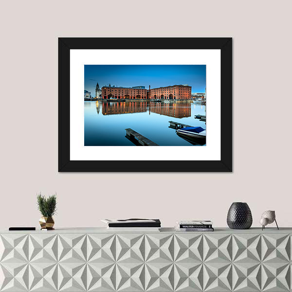Albert Dock, Liverpool at Twilight Canvas Wall Art