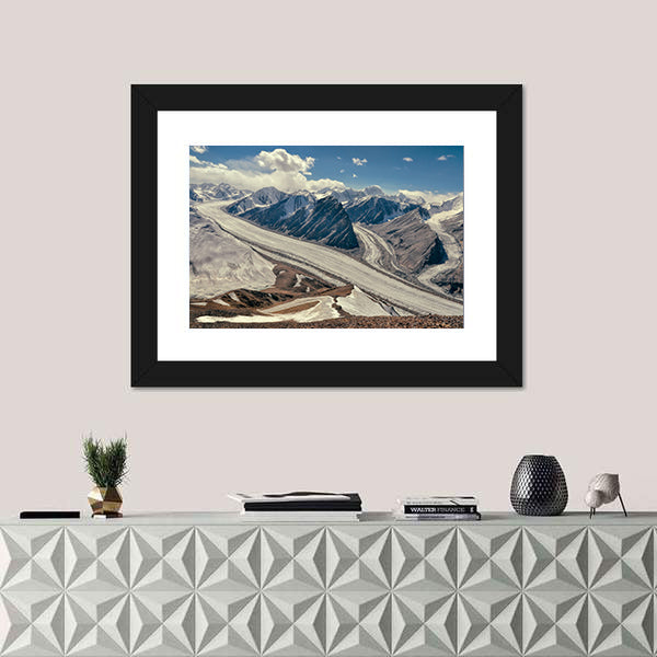 Fedchenko Glacier In Tajikistan Canvas Wall Art