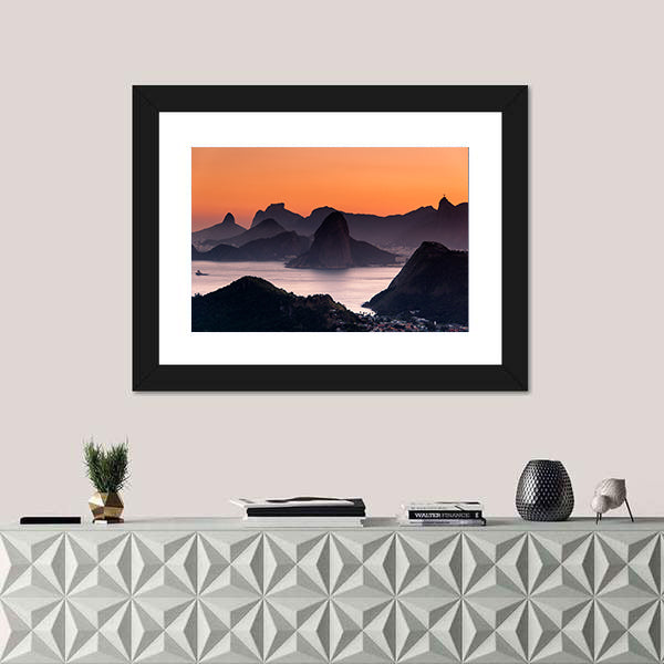 Scenic Rio de Janeiro Mountain Canvas Wall Art