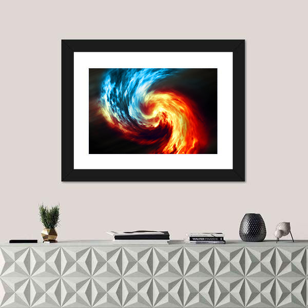 Twilight Smoke Vortex Canvas Wall Art