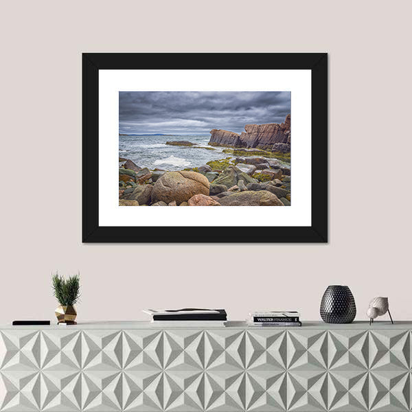 Rocky Coastline at Acadia National Park Canvas Wall Art