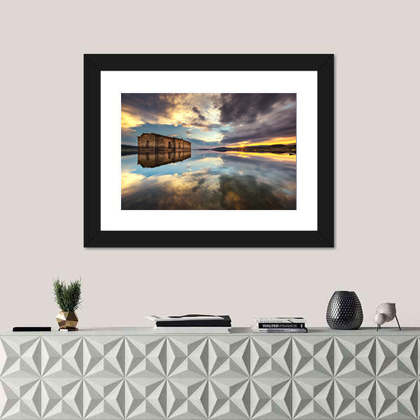 Abandoned Church In Dam Jrebchevo In Bulgaria Canvas Wall Art
