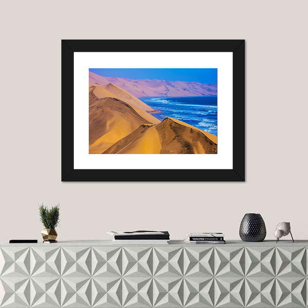 Namibia Sand Dunes Along the Atlantic Coast Canvas Wall Art