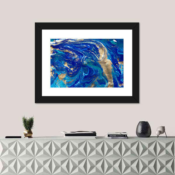 Liquid Marble Pattern Canvas Wall Art