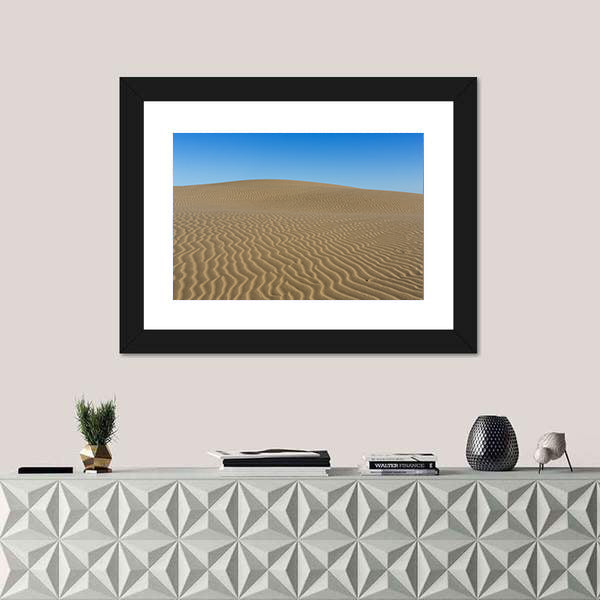 Sand Ripples on Desert Dunes Canvas Wall Art