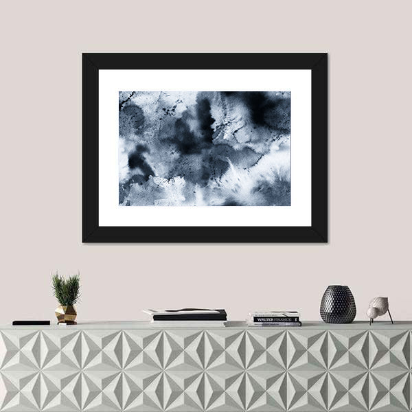 Seamless Ink Wash Abstract Canvas Wall Art