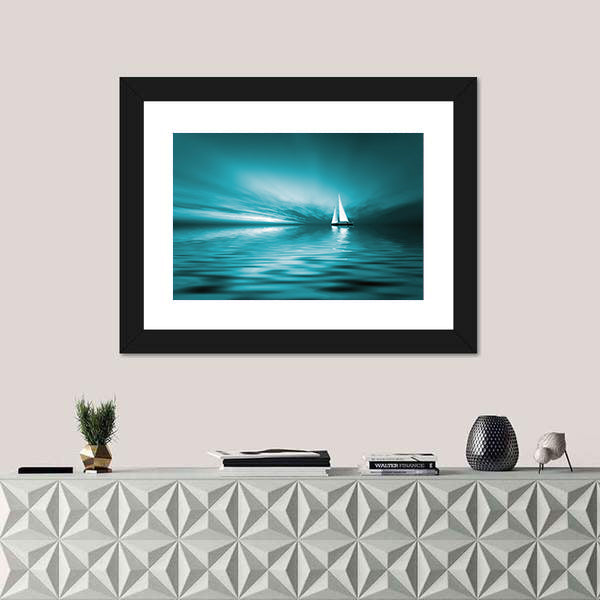 Sailing at Sunset Canvas Wall Art