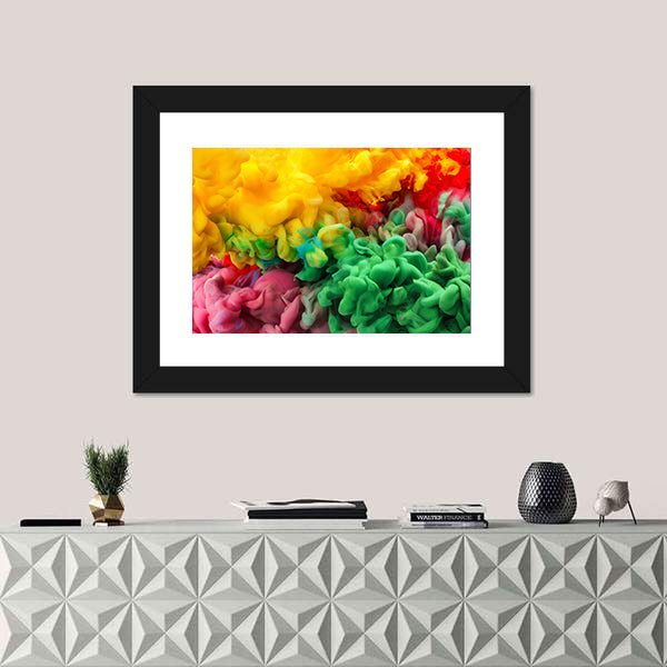 Colorful Acrylic Ink Canvas Wall Art
