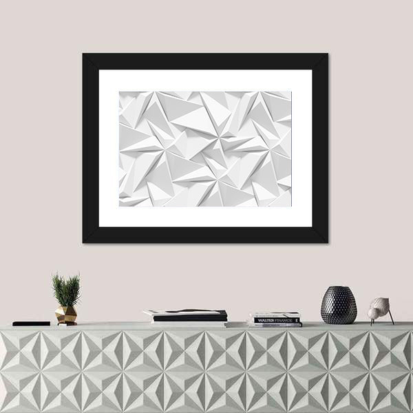 Origami Paper Geometric Pattern Canvas Wall Art