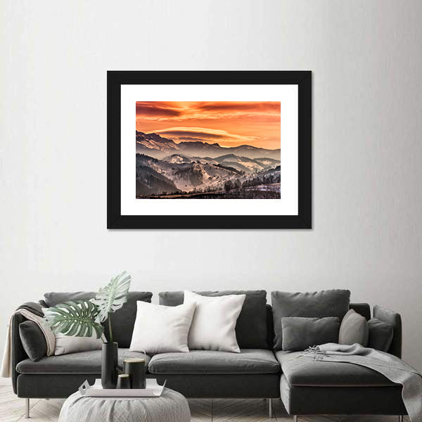 Mountain Landscape Pestera In Romania Canvas Wall Art